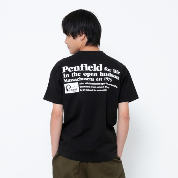 【Penfield】USAコットン・バックロゴ半袖Tシャツ