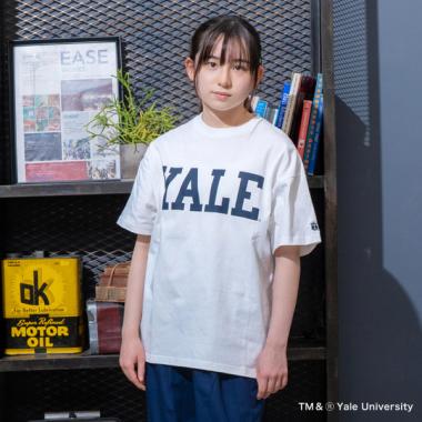 【YALE】コットン・半袖YALEロゴTシャツ