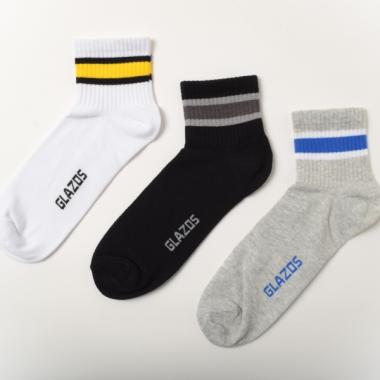 ショート丈ラインソックス3足セット