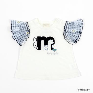 miffy/ミッフィーコラボ 袖チュール半袖Tシャツ(80～90)