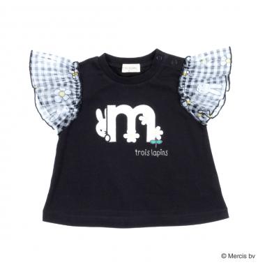 miffy/ミッフィーコラボ 袖チュール半袖Tシャツ(80～90)