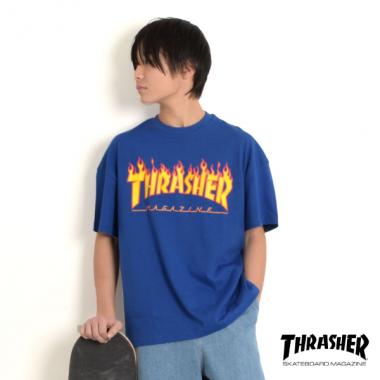 【THRASHER】ファイヤーロゴビッグ半袖Tシャツ