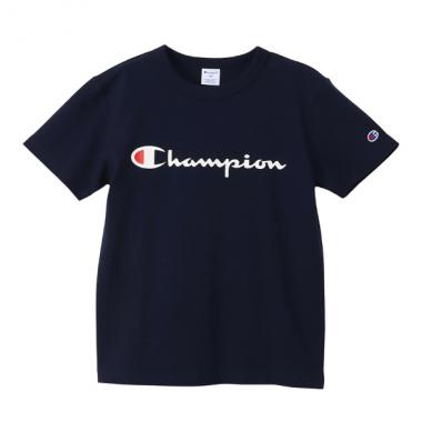 【Champion】ロゴプリント半袖Tシャツ