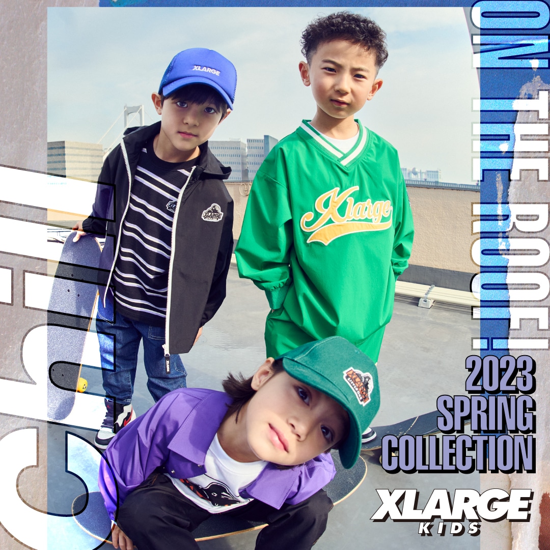 XLARGE KIDSの2023春コレクションカタログ